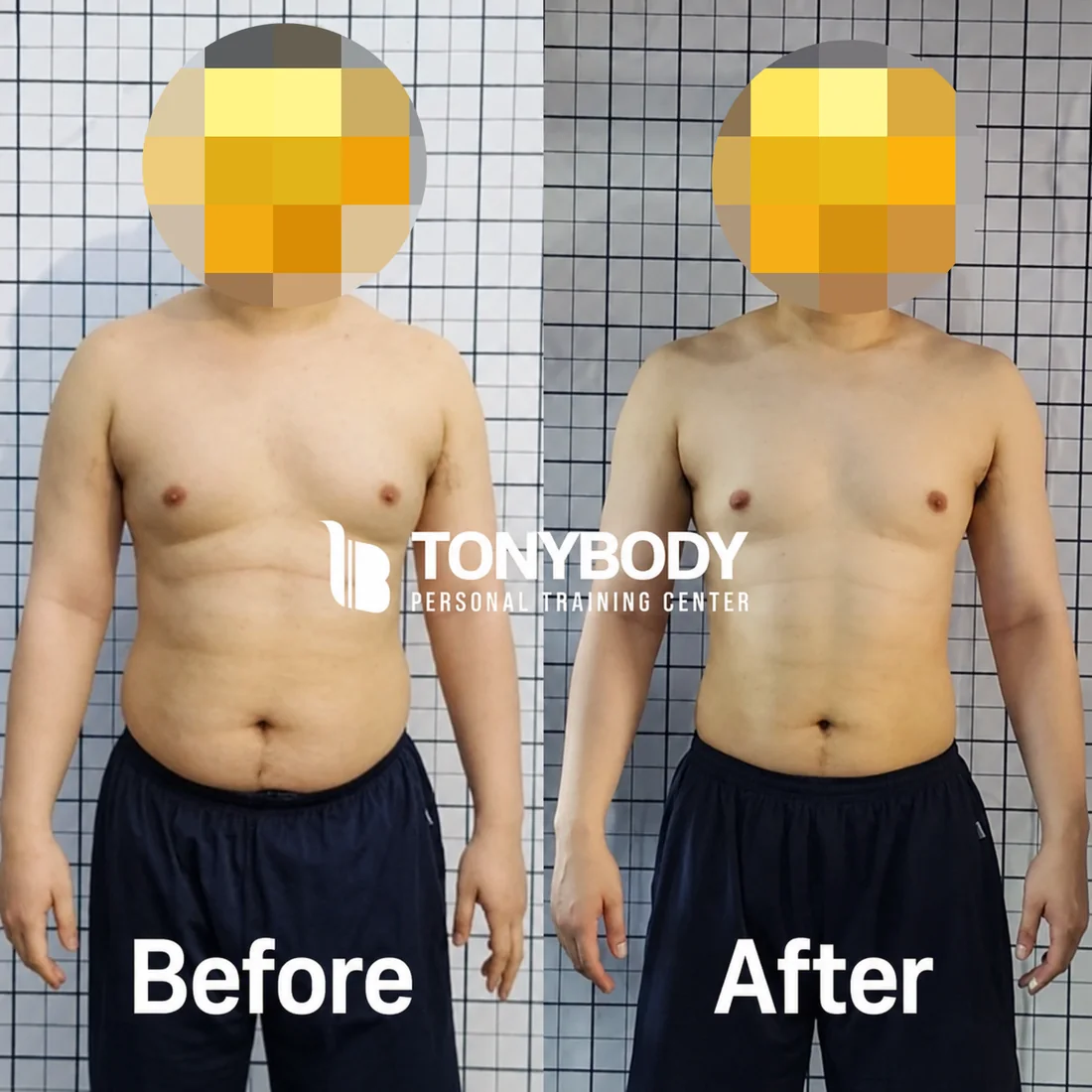 토니바디PT 사가정점 회원 변화 전후 사진 10