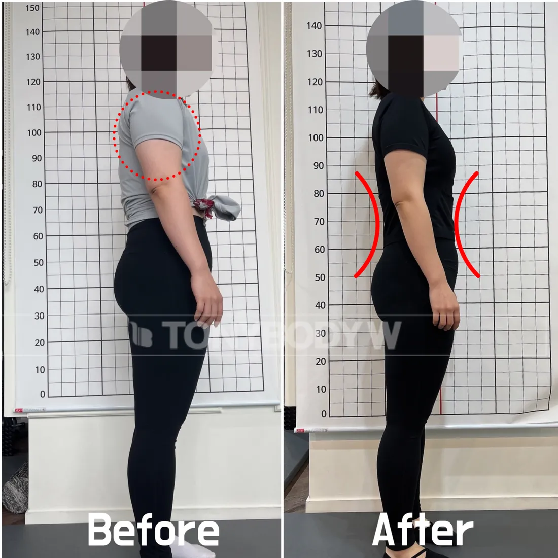 토니바디W우먼 회원 변화 전후 사진 8